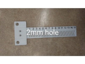 regla calibre medida medición herramienta centímetros modelo 3d print model - Mito3D