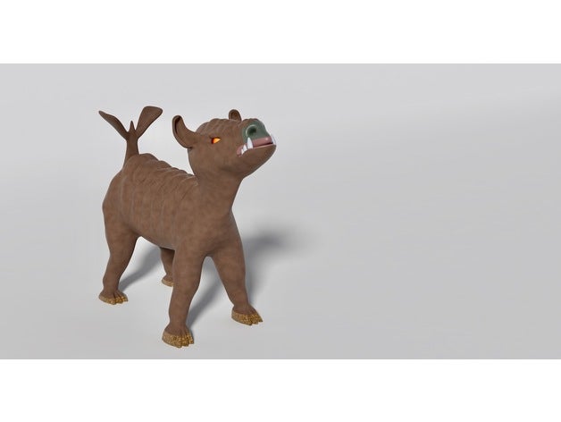 Schnüffler Kreatur Tier Hund mythisch 3D print model - Mito3D