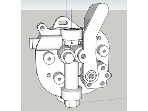 um3 Bondtech Feeder Schleifmittel Filament Bowden Extruder 3d print model - Mito3D