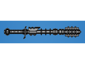 skitarii arco maul 40k warhammer adeptus meccanico cosplay accessorio puntello arma impero uomo scienza finzione scifi warhammer40k 40000 3d print model - Mito3D