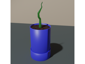 pequeno Panela crescendo alface flor jardim jardinagem interior vaso 3d print model - Mito3D