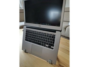 vertical ordenador portátil estante soporte lenovo thinkpad t460s acer Chromebook 14 3d print model - Mito3D