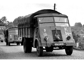 renault ahn 1941 1 43 francese Tedesco esercito camion ww2 3d print model - Mito3D