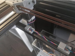 câble agrafe guider gestion attacher monter clips openscad 3d print model - Mito3D
