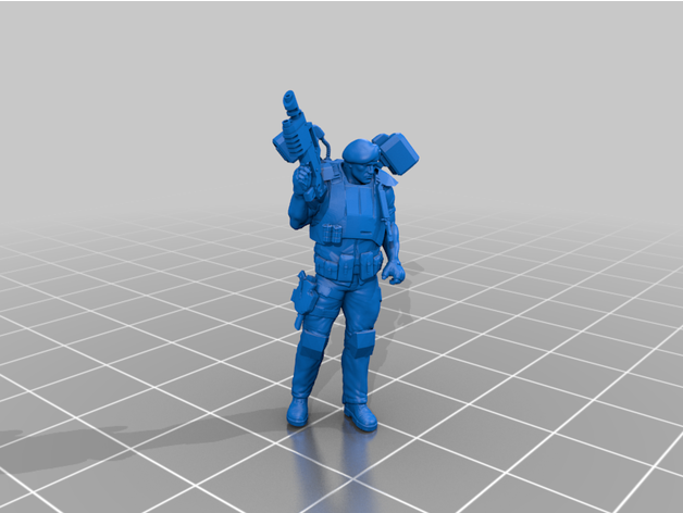 elysian drop trooper troops warhammer 40k 3D print model - Mito3D