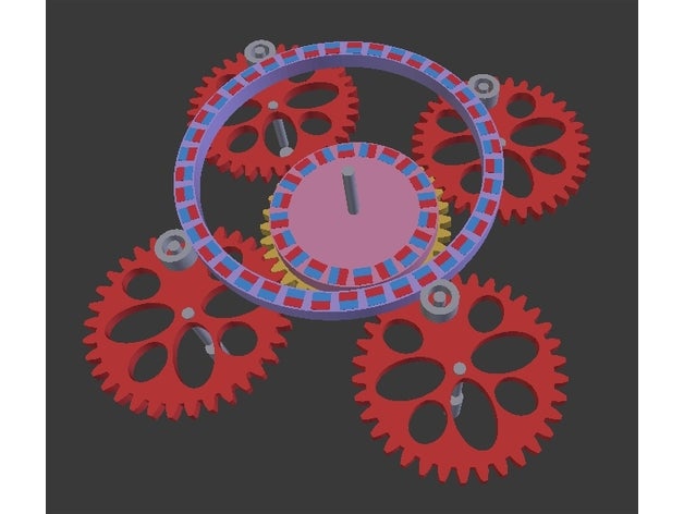 circular halbach 3D print model - Mito3D