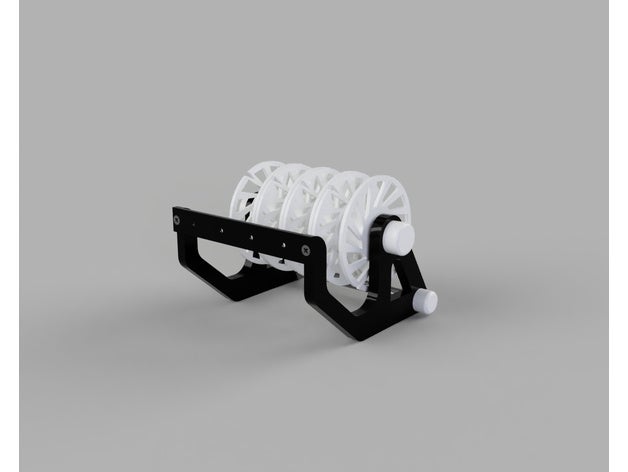 cable carrete soporte 3D print model - Mito3D