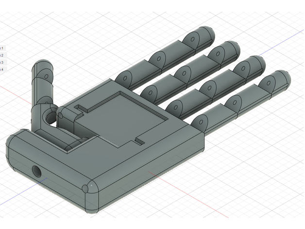 Roboter Hand Arduino kontrolliert 3d Drucken Arduinoprojekt DIY Elektronik Projekt robotichand Robotik Servo 3D print model - Mito3D