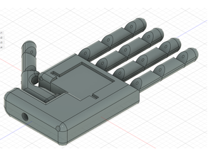 robotique main arduino contrôlé 3d impression arduinoproject DIY électronique projet servo 3d print model - Mito3D