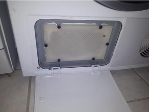 trampilla mantenimiento secadora bosch siemens klappe servicio solapa Servicio puerta servicetr ropa 3d print model - Mito3D
