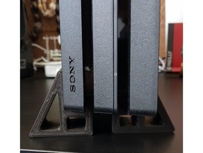 ps4 pro verticale In piedi piccolo stampante Sony 3d print model - Mito3D