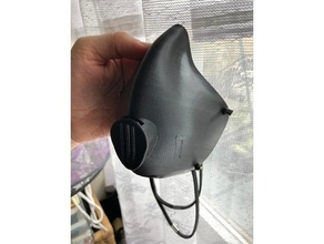 respiración válvula máscara modificado público antivirus covid 19 covid19 filtrar protector respirador respiratorio 3d print model - Mito3D