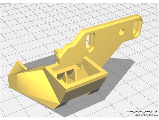 basit hayran kanal Hemera 3D print model - Mito3D
