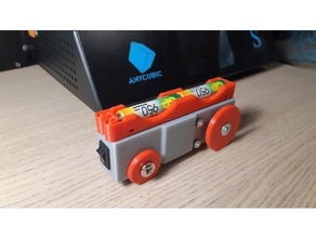 brio ikea lillabo Ferrovia locomotiva treno alimentato 3d print model - Mito3D