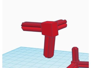 10 grad köşe bağlantısı alfer profil 3d print model - Mito3D