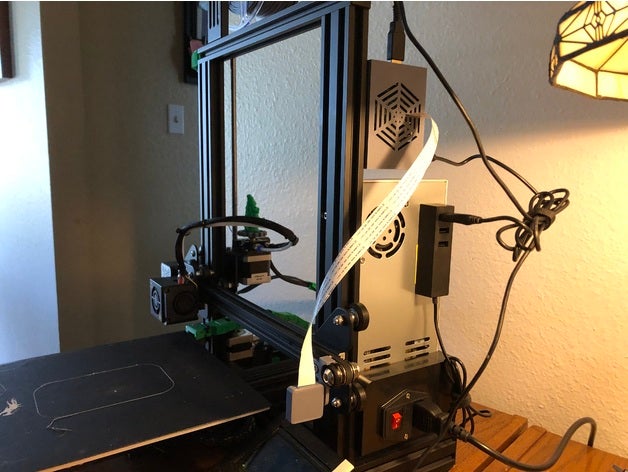 ender 3 Pro eje frambuesa caso funda cámara montar crealidad pi 3D print model - Mito3D
