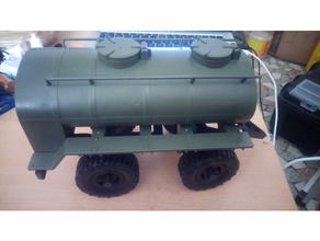 Anhänger Dolly Treibstoff Panzer 1 16 116 Militär rc Wagen Remorque wpl 3d print model - Mito3D