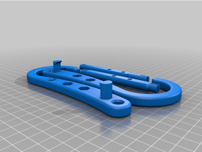 filament hook double row holder spool 3d print model - Mito3D