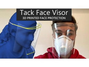 tack face visor 3d print model - Mito3D