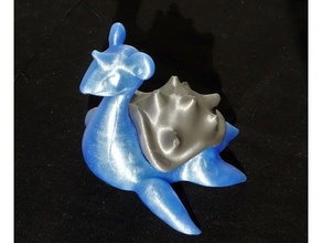 Lapras caso bainha reconstruir doce tigela joalheria caixa Pokémon figuras 3d print model - Mito3D