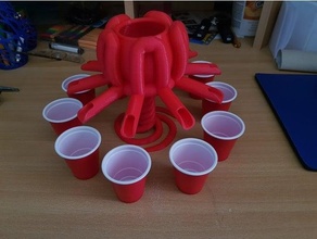 tiro dispenser alcol cocktail bevanda amici festa 3d print model - Mito3D