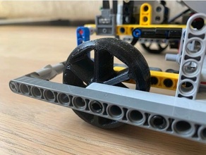 48mm lego compatible frc wheel 3d print model - Mito3D