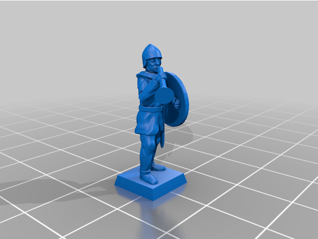generico medievale musicisti 20mm 25mm storico fanteria musicista tavolo giochi wargaming 3D print model - Mito3D
