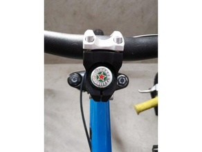 bike stem bottle cap - tough bandidos beer bicycle mount cocacola corona heiniken radler schweppess smile 3d print model - Mito3D