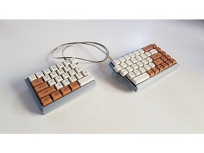 Quefrência 65 Alto perfil caso bainha teclado mecânico Dividido 3d print model - Mito3D