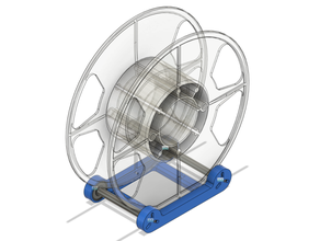 snap-together filament spool holder 608 bearings 3d print model - Mito3D