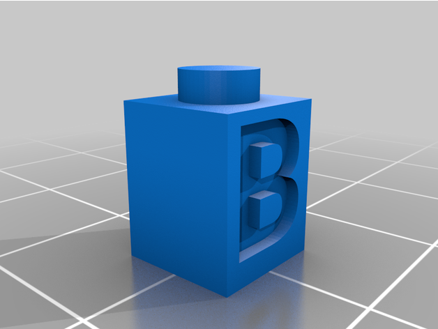 b2t ladrillos personalizado 3D print model - Mito3D