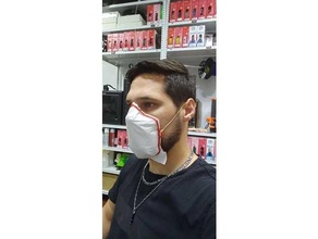 barbijo reutilizable face mask air filter coronavirus covid-19 medical protection protector 3d print model - Mito3D