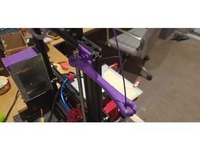 ender 3 eje rodamiento apoyo filamento guía rail 608 crealidad z axis 3d print model - Mito3D