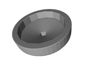 80mm 15 faset sıvı yağ filtre kavrama Solaris 3d print model - Mito3D