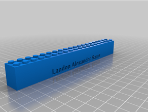 customized lego compatible text bricksboys leggo nam 3d print model - Mito3D