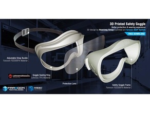 pronto 3d impreso goggle small Talla 3d print model - Mito3D