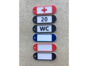 porte clés tonique schluesselanhaenger 2 farbig 3d print model - Mito3D