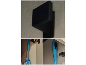 tupperware bottle brush holder hook 3d print model - Mito3D