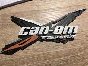 can Mannschaft Logo brp Canam outalnder Renegat 3d print model - Mito3D