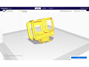 iflight bumblebee gopro hero 8 enclosure tpu mount 3d print model - Mito3D