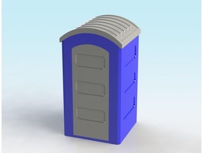 1 32 scale portable toilet model slot car 3d print model - Mito3D