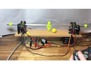 robótico tabela futebol pebolim invertido mecanum dirigir 3dprinted bldc roda robótica 3d print model - Mito3D