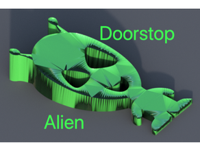 alien doorstopper 3d print model - Mito3D