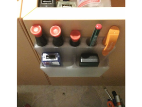 under shelf titolare supporto penne cacciaviti eccetera 3d print model - Mito3D