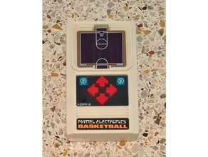 batería reemplazo cubierta carcasa funda mattel Clásico Mano electrónico baloncesto juego 1978 3d print model - Mito3D