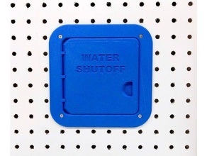 print-in-place pegboard access door hinge print place 3d print model - Mito3D