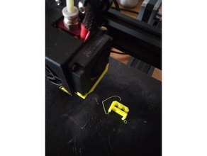 ender 3 pro power & display wire clip 3d print model - Mito3D