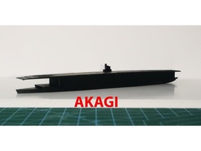 japanese aircraft carrier akagi 3d print model - Mito3D