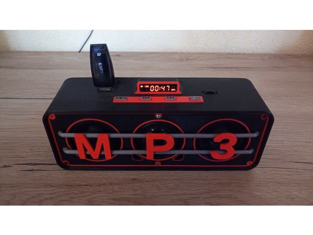 mp3 player 3D print model - Mito3D