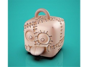 zcube keychain cube cute fun stitch zombie 3d print model - Mito3D
